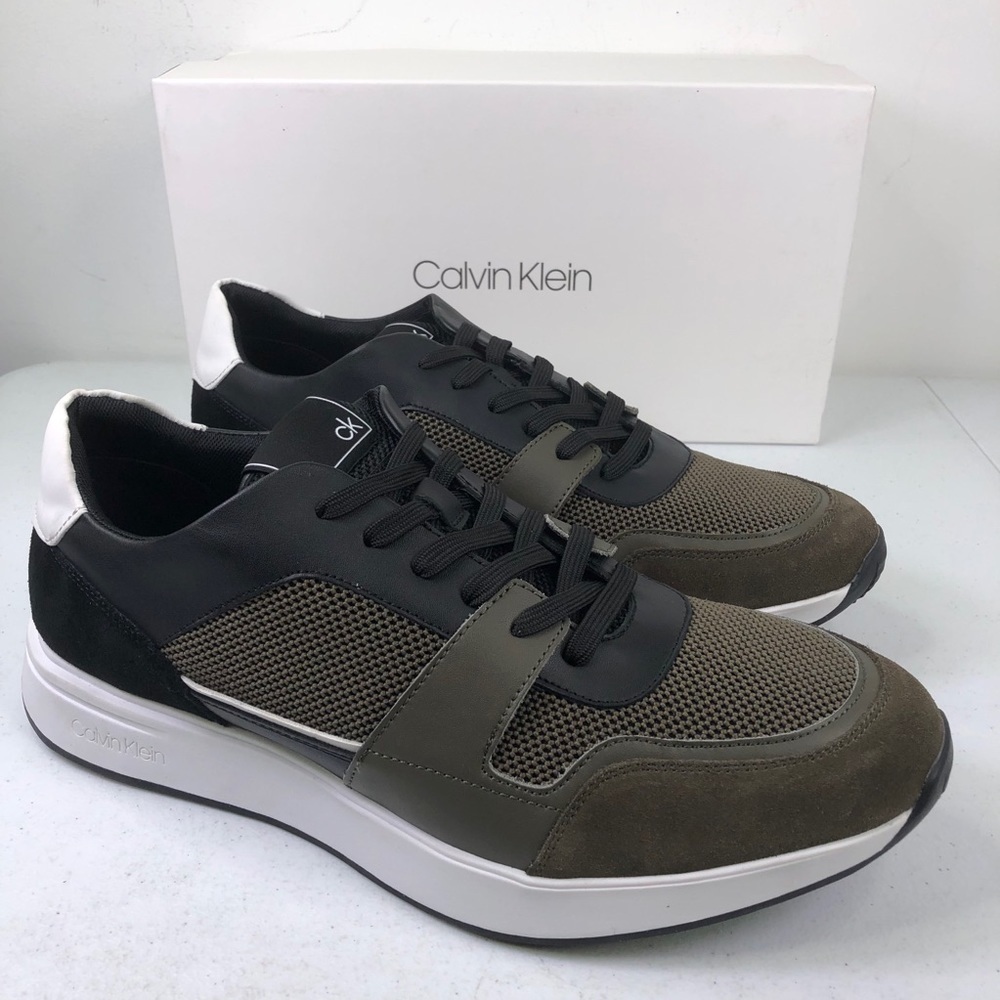 CALVIN Klein Dudley Silky Suede Smooth Calf Shoes